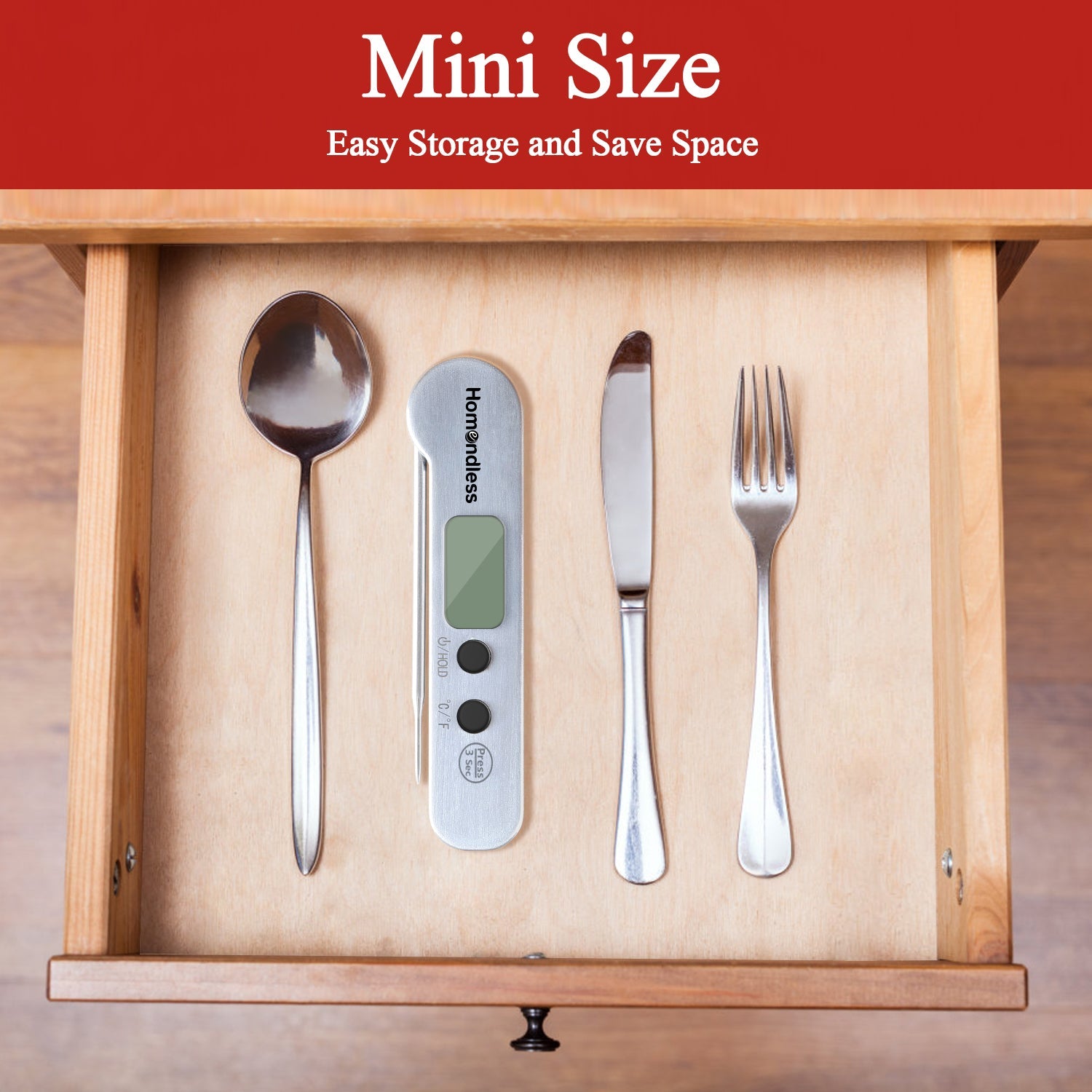 Silver Meat Thermometer
