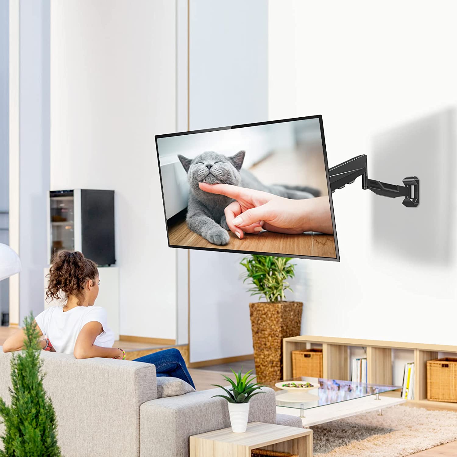 55 inch TV wall mount in the living room