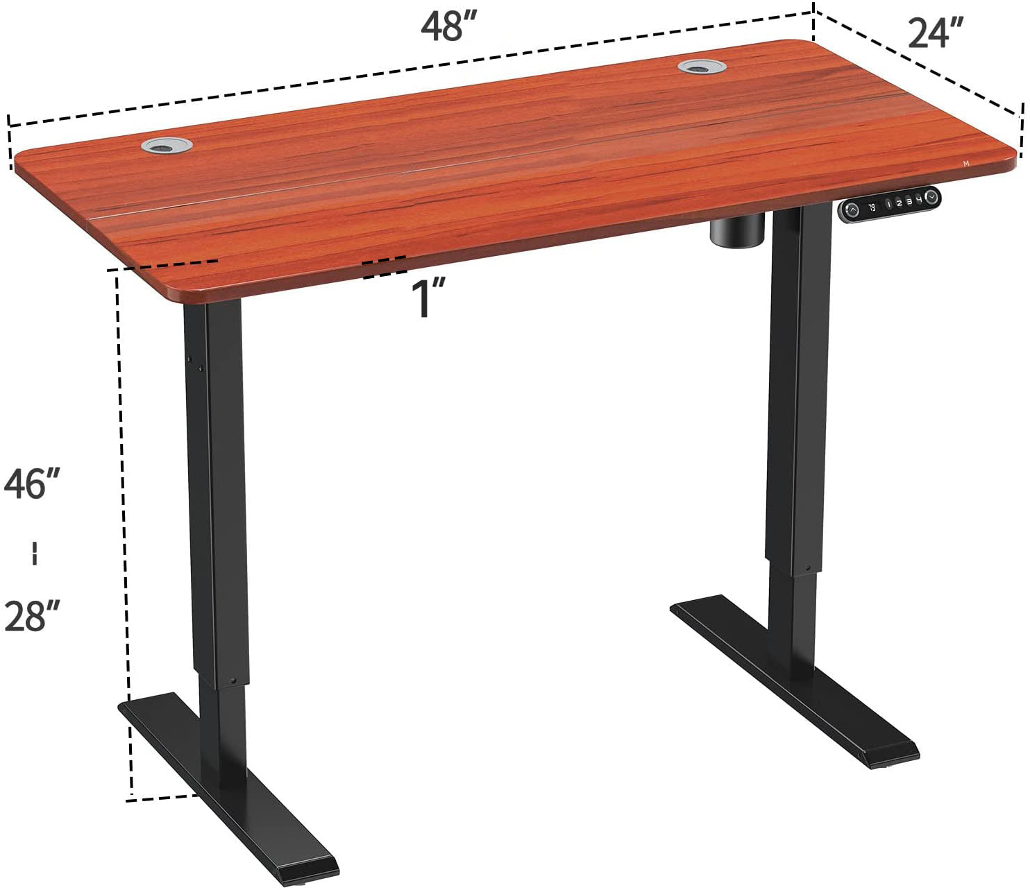 48'' Electric Sit Stand Desk