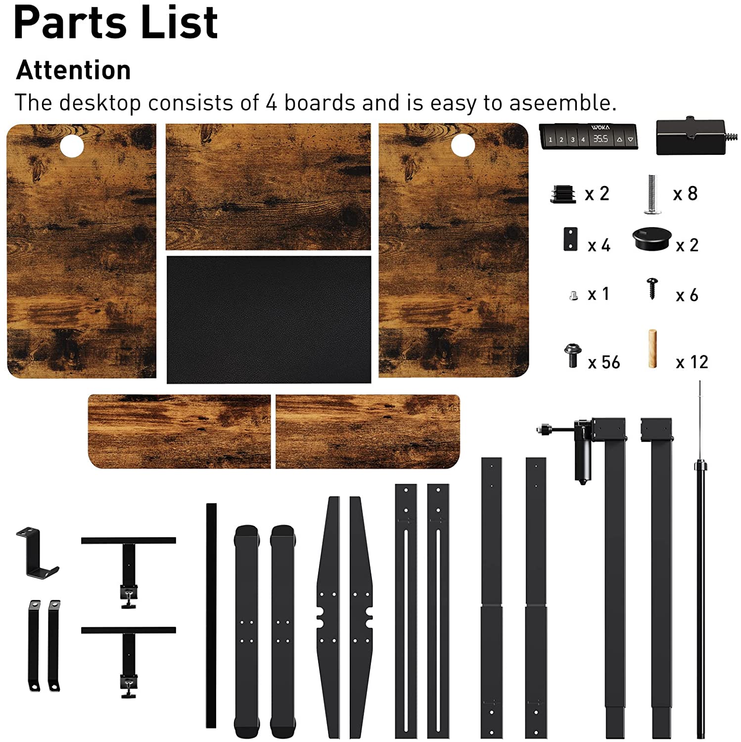 Rustic Brown + Black