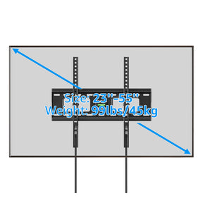 TV Mount Wall Bracket TV Rack Hold up to 45kg/99lbs 23-55inch Tilting MUT0073A-MT