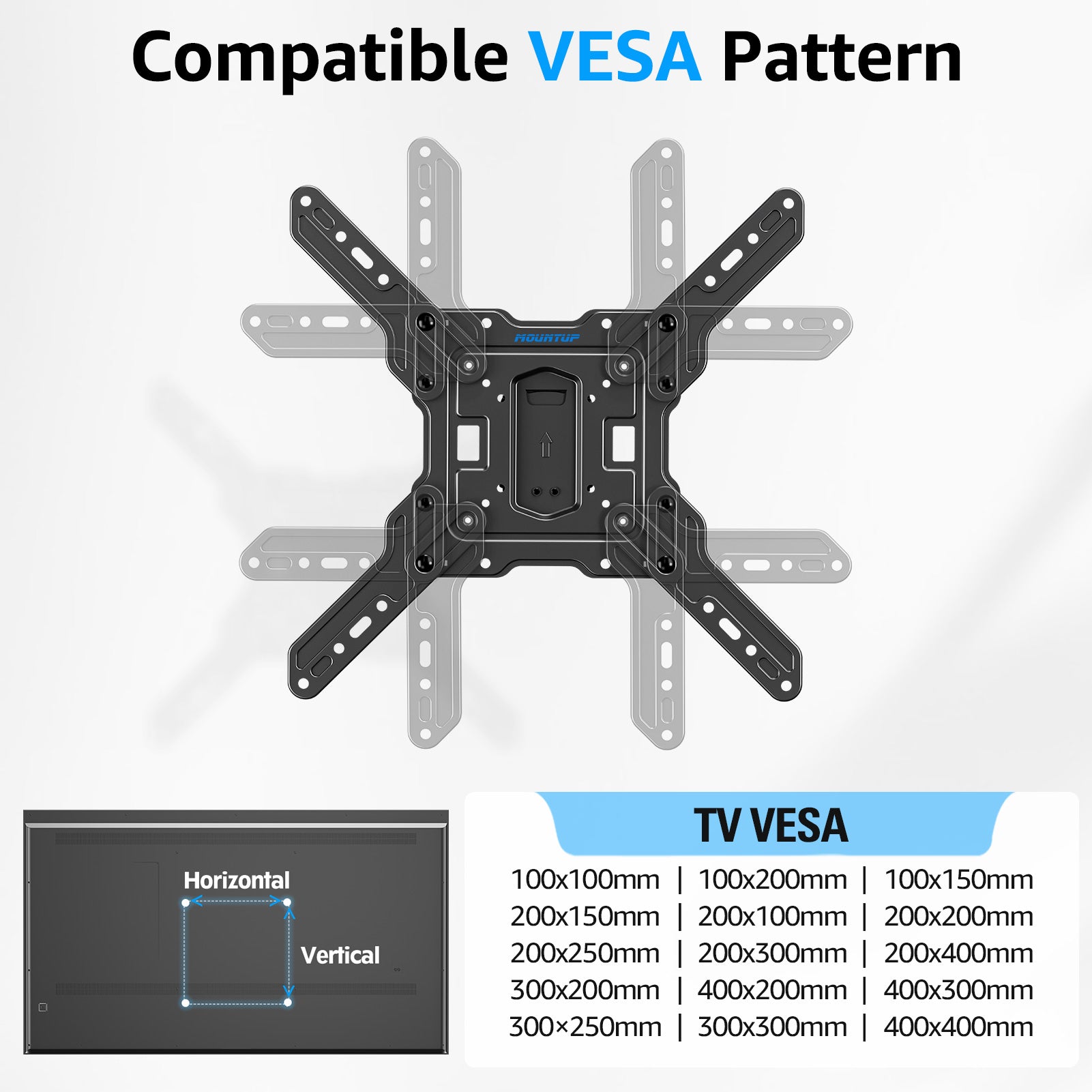 Ultra Slim Full Motion TV Wall Mount for 26" -75" TVs MUT0062