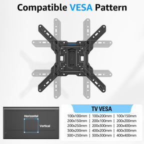 Ultra Slim Full Motion TV Wall Mount for 26" -75" TVs MUT0062