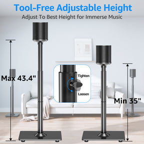 Universal Speakers Stands Pair Floor Standing Speaker Holder MUS9146