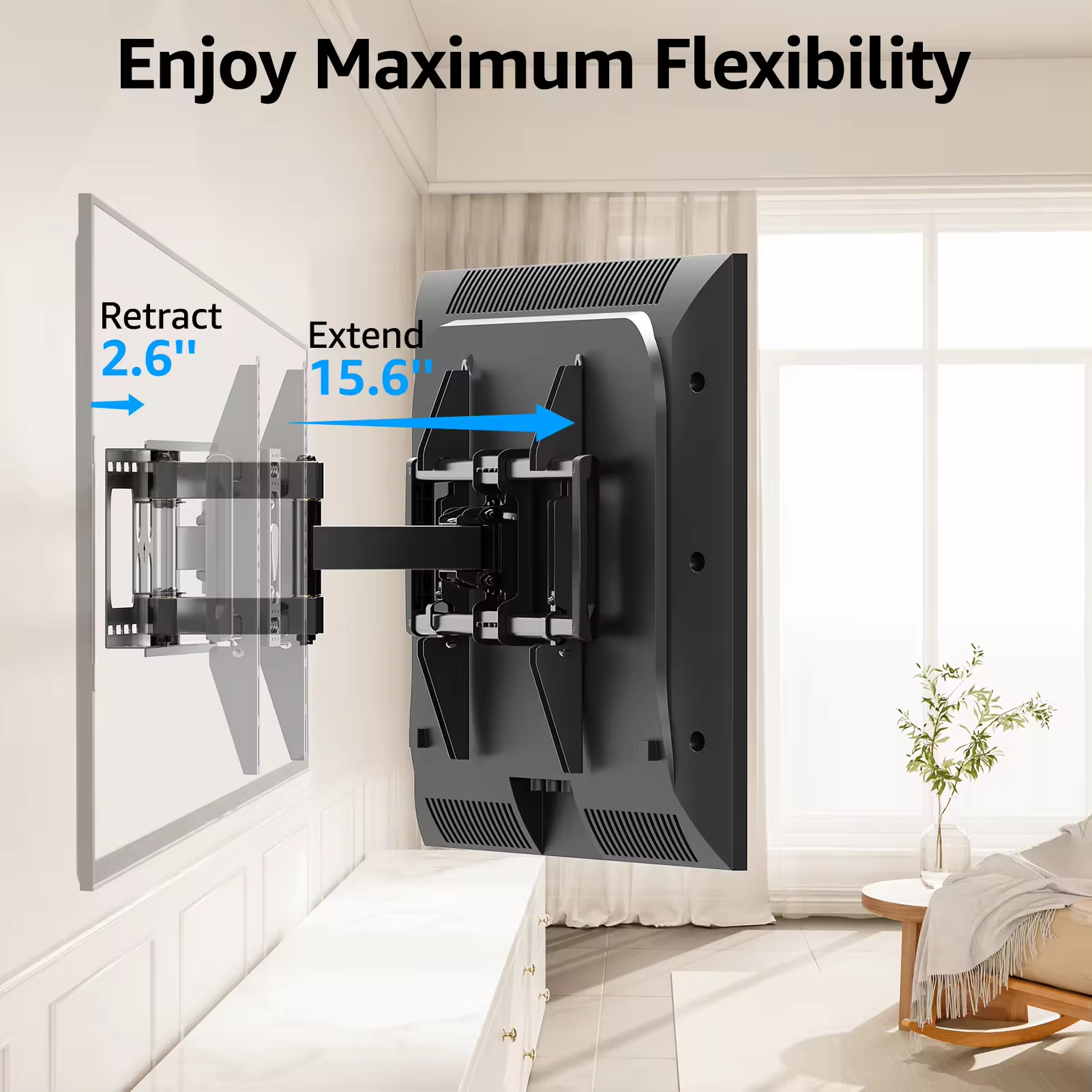 Full Motion TV Wall Mount for 37''-80" TVs MUT0055-24