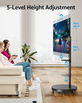 17''- 55'' Monitor Floor Stand TV Mount & TV Cart MUT1109-B