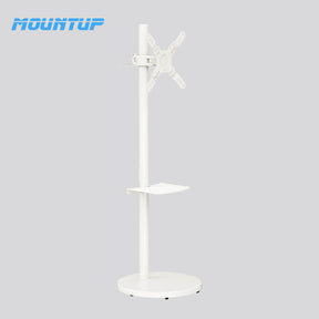 Monitor Floor Stand Hold Up To 15kg/33lbs TV Mount Cart MUT1101W