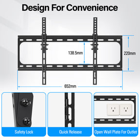 Tilting TV Wall Mount for Up To 86" Tvs MUT0053