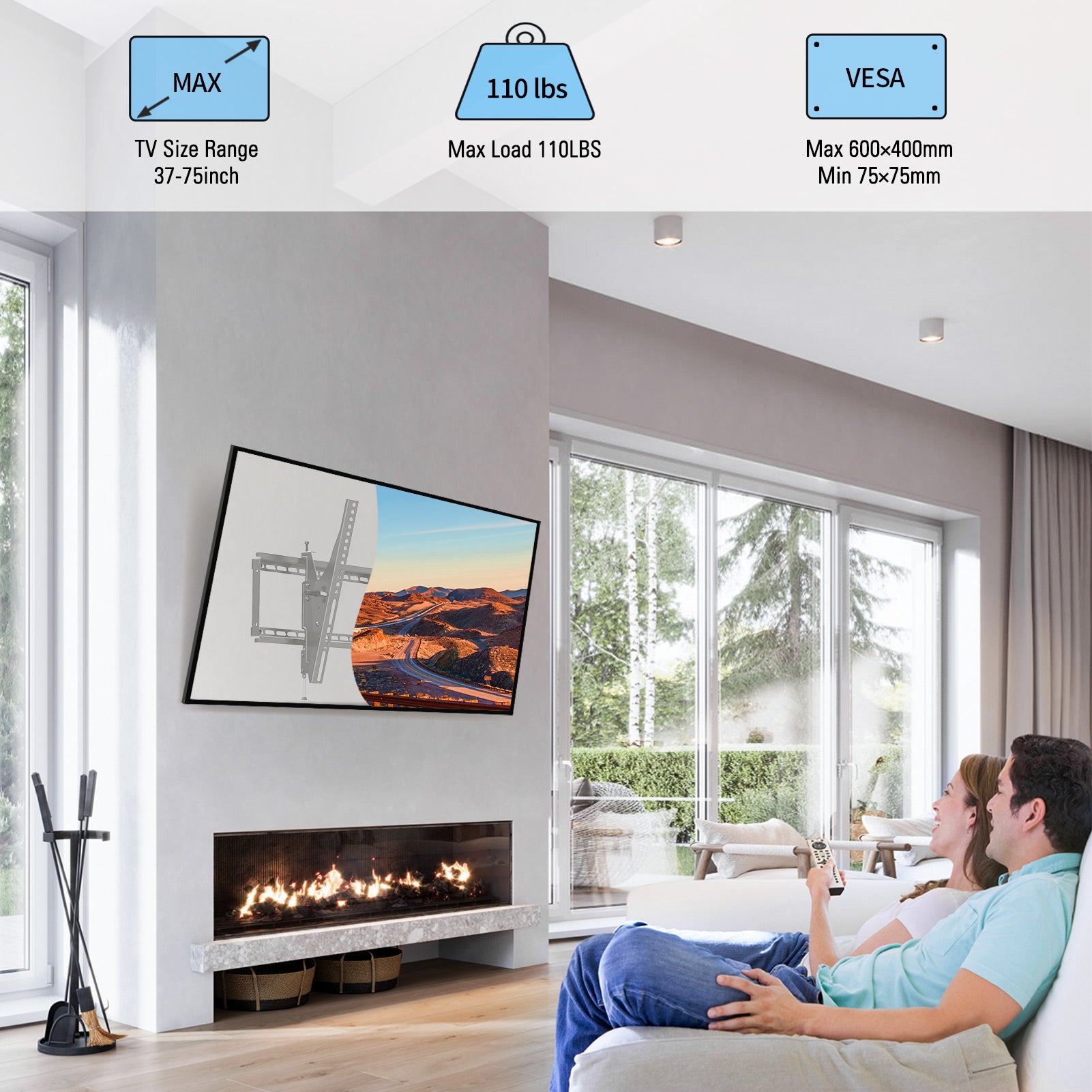 Tilting TV Wall Mount for Up To 86" Tvs MUT0053