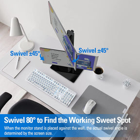 Vertical Dual Monitor Stand for Max 35'' Monitors MUA1006