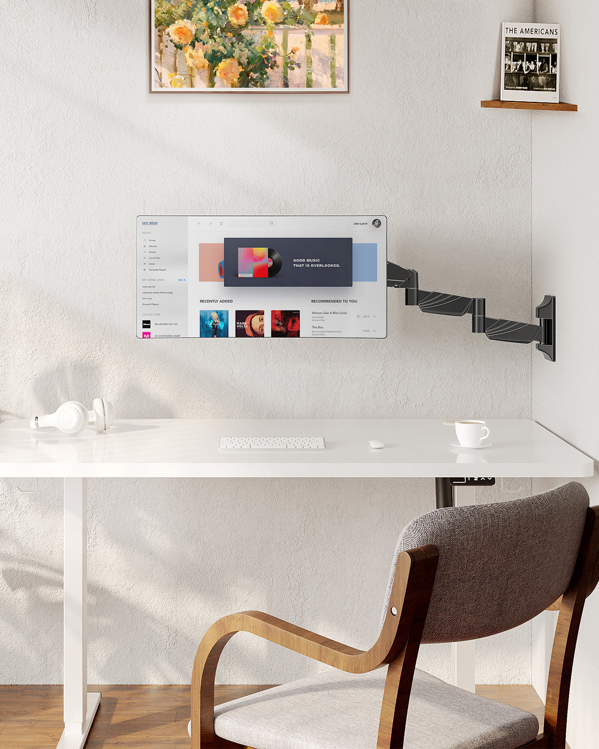 Rotate Swivel Computer Monitor Wall Mount for 13-32 Inch Monitors MUA2013-PR