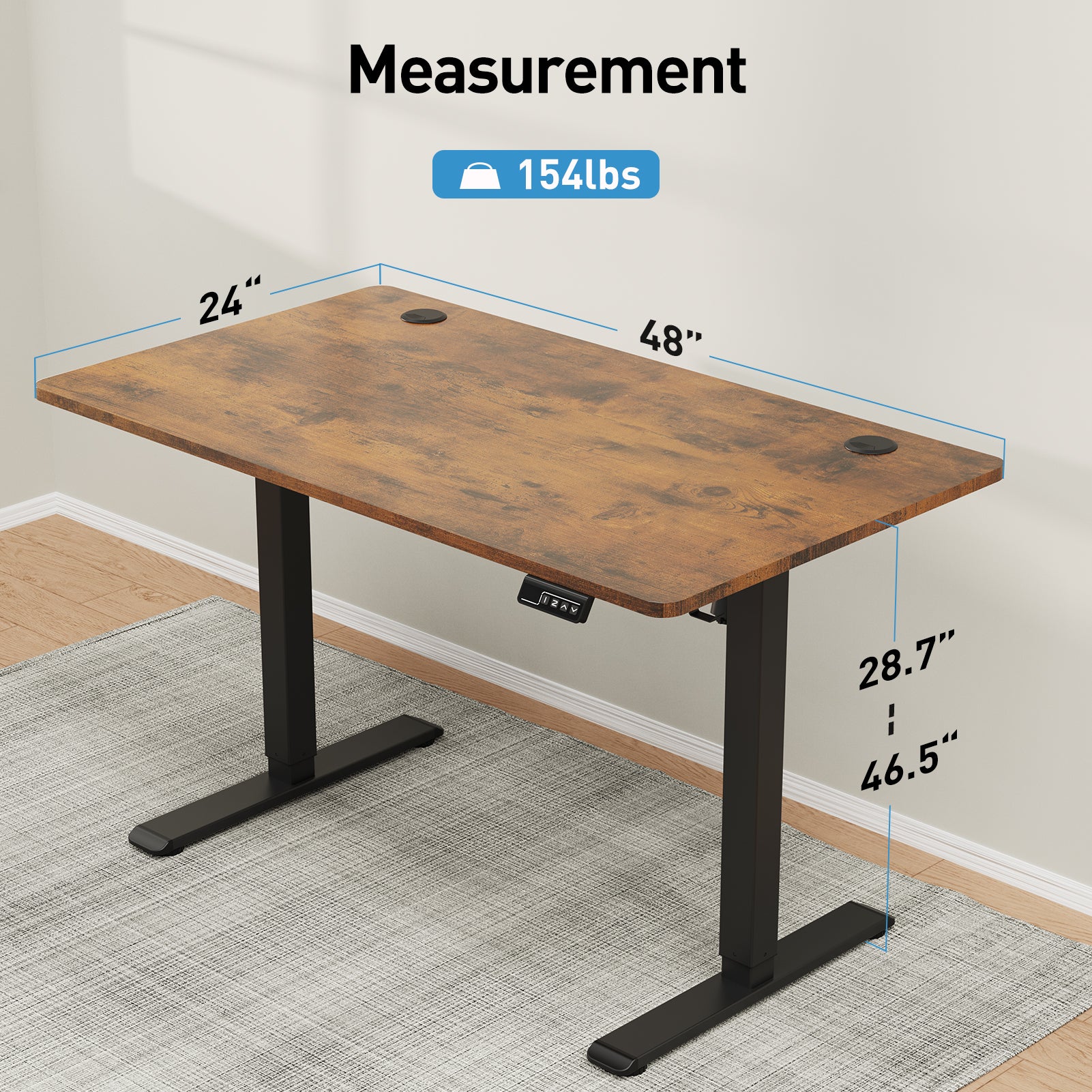 Height Adjustable Electric Standing Desk - MUD101