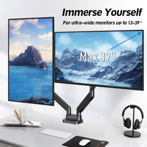 Dual Monitor Desk Mount for 13''-39'' Monitors MUA7006