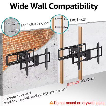 Full Motion TV Wall Mount for 37''-80" TVs MUT0055-24