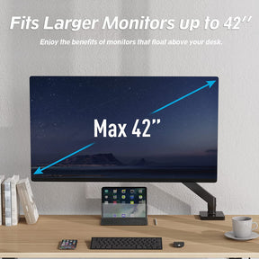 Single Monitor Desk Mount for 22"-42" Monitors MUA7005