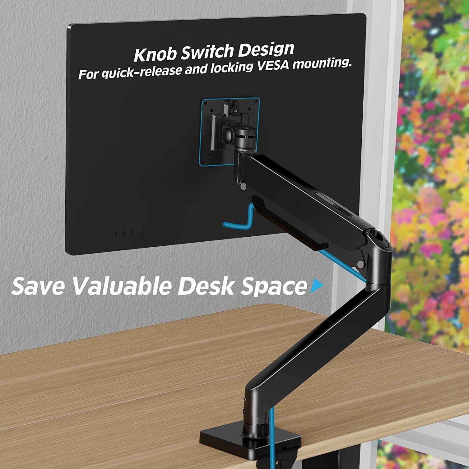Single Monitor Desk Mount for 22"-42" Monitors MUA7005
