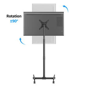 Height Adjustable Display Floor TV Stand Cart for 13''-42'' TVs MUT1119-S