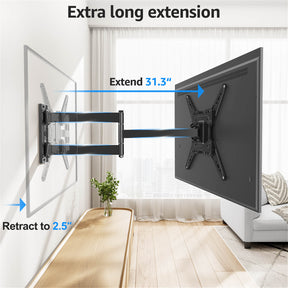 Full Motion Corner TV Wall Mount For 32"-65" TVs MUT0075