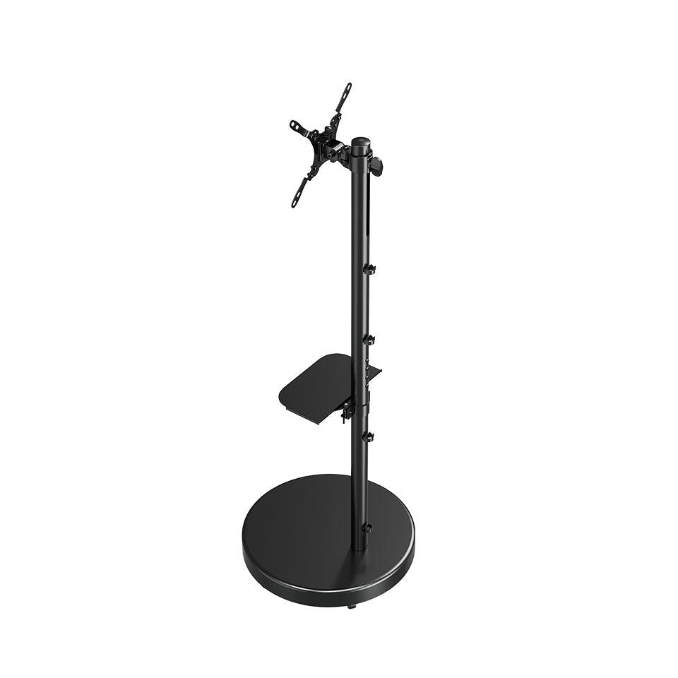 Mobile Monitor TV Base Stand Height Adjustable TV Trolley Cart for 17"-43" TVs MUT1101-A