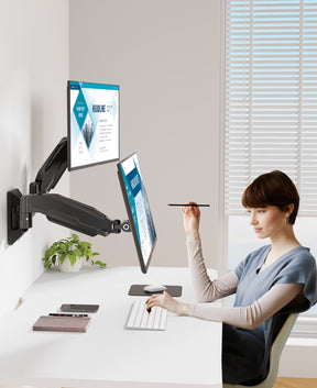 Dual Monitor Wall Mount for 13"- 32" Monitors MUA2008