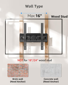 Full Motion TV Wall Mount for 26''-65'' TVs MUT0010