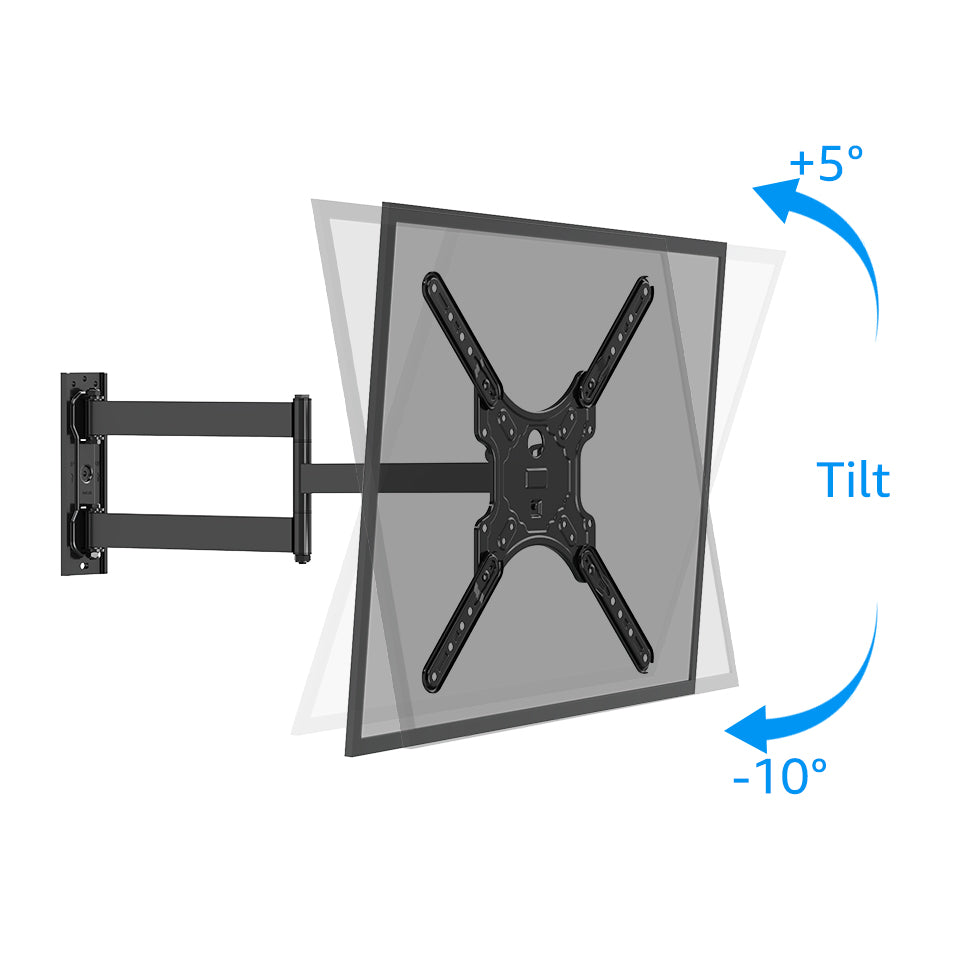 Swivel TV Mount Wall TV Rack Long Arm Alloy Steel for 20-65 Inch V310