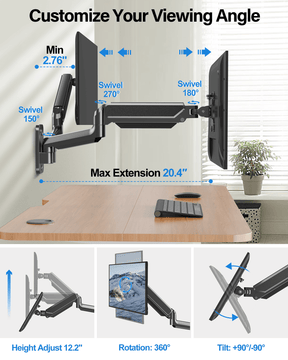 Dual Monitor Wall Mount for 2 Max 32'' Monitors MUA2004