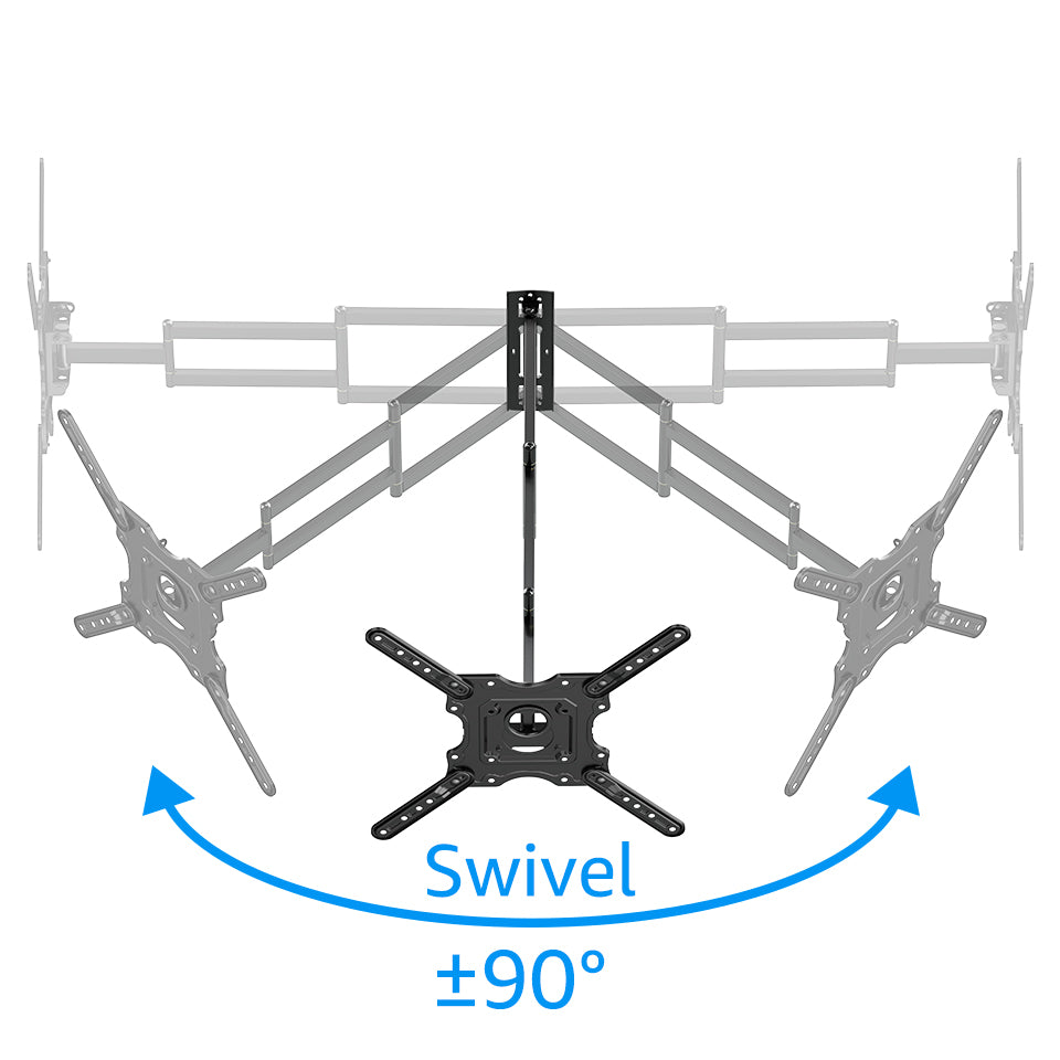 Full Motion Tv Mount Wall Bracket Long Arm for 20-55 Inch  V540