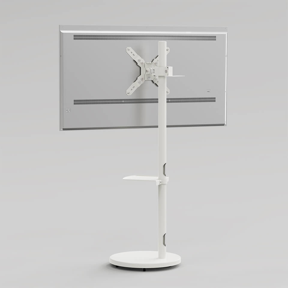 Monitor Floor Stand Hold Up To 15kg/33lbs TV Mount Cart MUT1101W