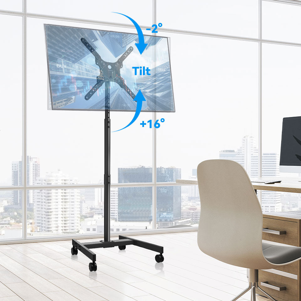 TV Cart Universal Mobile Rolling TV Floor Stand for 26''-55'' TVs MUT1119-M