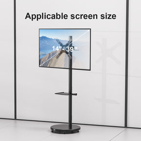 Freelift Monitor Floor Stand White/Black Bracket LCD TV Mount&Cart For Live With Pallet