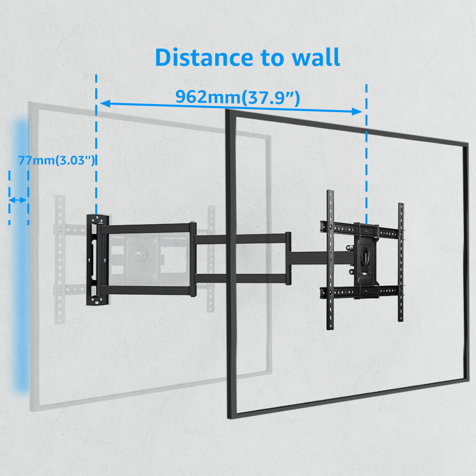Full Motion TV Wall Swivel Mount for 42-75 inch TVs V541