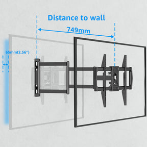 Full Motion TV Mount Wall Bracket for 42-75 Inch V531