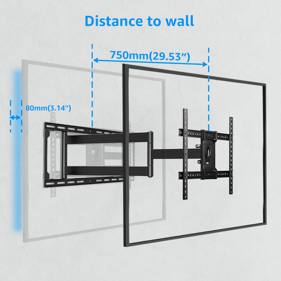 Long Arm Heavy Duty TV Wall Mount for 37''-82'' TVs V360