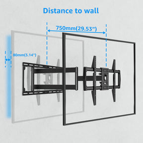Long Arm Heavy Duty TV Wall Mount for 37''-82'' TVs V360