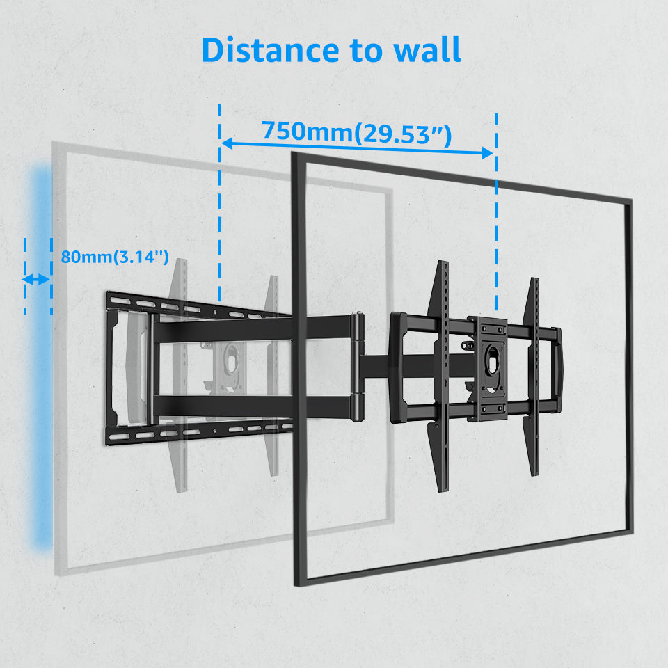 Long Arm Heavy Duty TV Wall Mount for 37''-82'' TVs V360