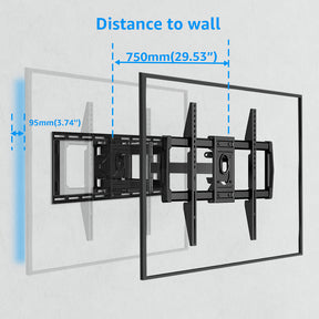 Full Motion TV Swivel Wall Mount for 37''-82'' TVs V660