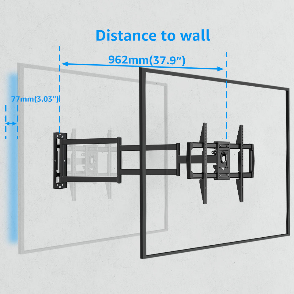 Full Motion TV Wall Swivel Mount for 42-75 inch TVs V541