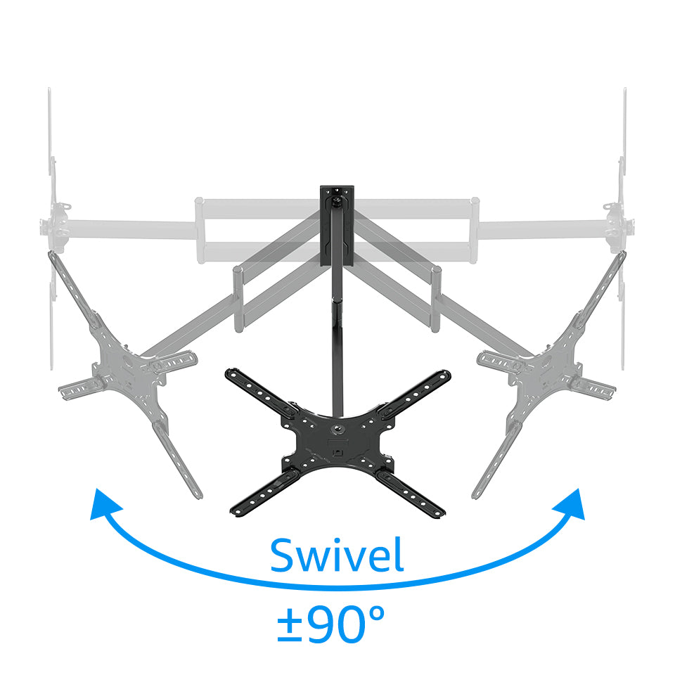 Swivel TV Mount Wall TV Rack Long Arm Alloy Steel for 20-65 Inch V400