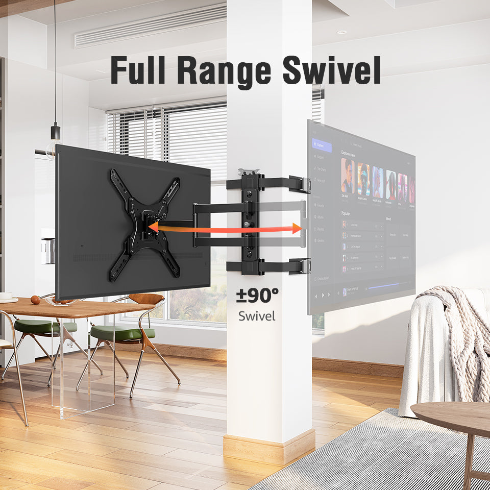 Pillar-Mounted TV Wall Swivel Mount for 	32-55 Inch TVs MUT0084