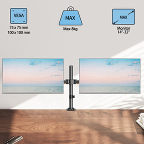 Dual Monitor Arm Desk Mount 14''-32'' FL46