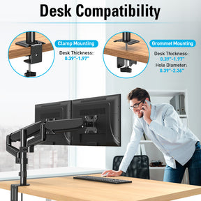 Dual Monitor Desk Mount for 17''-32'' Monitors MUA0026