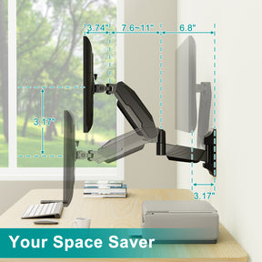 Single Monitor Wall Mount For 17"-32" Monitors MUA2007