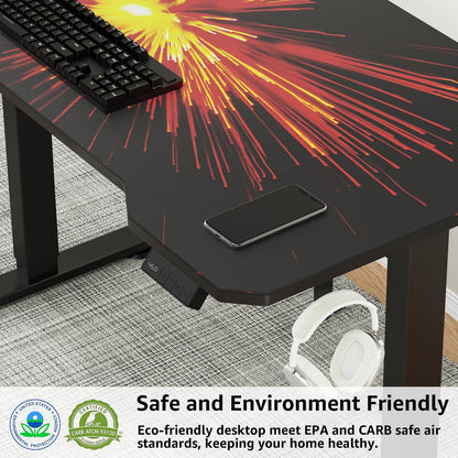 Stand Up Desk Electric Gaming Desk Customizable Desk Mat MUD1501