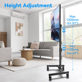 TV Cart Universal Mobile Rolling TV Floor Stand for 26''-55'' TVs MUT1119-M