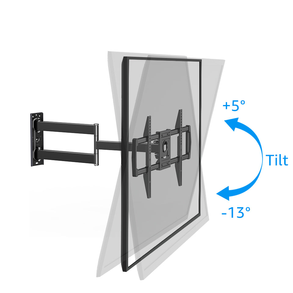 TV Base Full Motion TV Wall Mount Long Arm TV Holder 42-75 Inch V311
