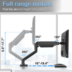 Single Monitor Desk Mount for Max 32'' Monitors MUA8005B