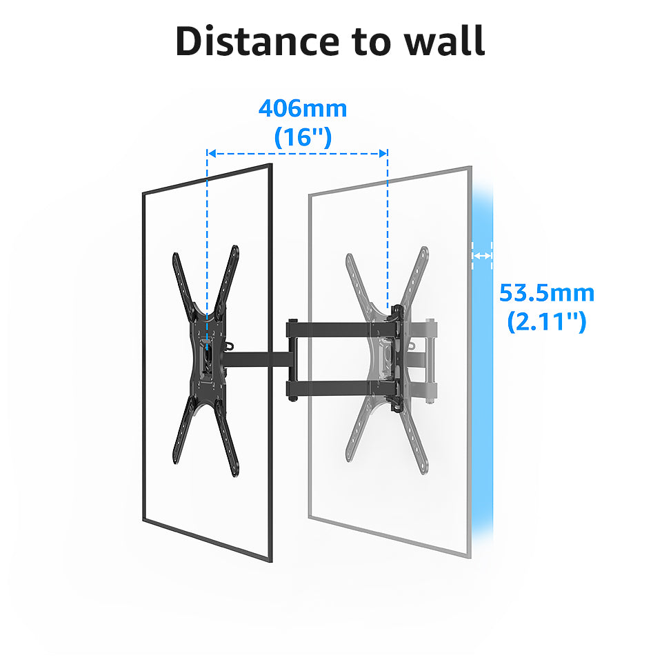TV Mount Wall Swivel Bracket Max VESA 400*400mm Base for 26-60 Inch E470