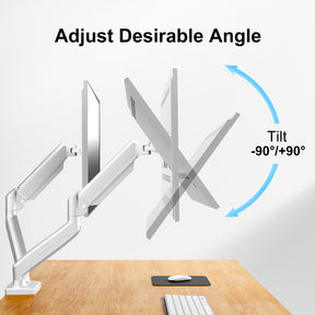 Dual Monitor Desk Mount for 14"- 32'' Monitors MUA8006W