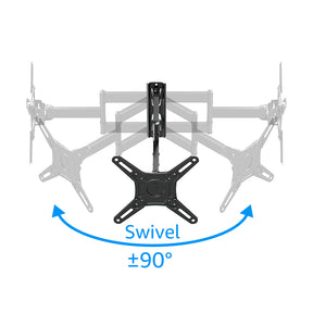 TV Wall Mount Bracket Full Motion 14-42inch Swivel E200